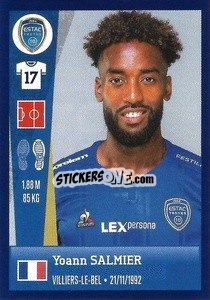 Figurina Yoann Salmier - FOOT 2022-2023 n. 442 - Panini