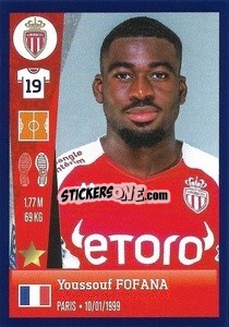 Figurina Youssouf Fofana - FOOT 2022-2023 - Panini