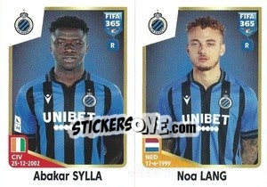 Sticker Abakar Sylla / Noa Lang - FIFA 365: 2022-2023 n. 29 - Panini