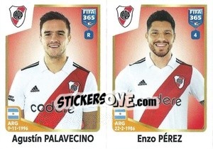 Sticker Agustín Palavecino / Enzo Pérez - FIFA 365: 2022-2023 n. 15 - Panini