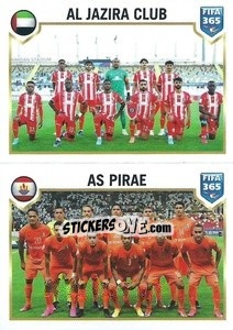 Sticker Al Jazira Club / AS Pirae - FIFA 365: 2022-2023 n. 430 - Panini