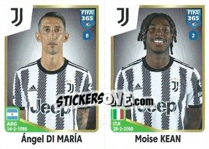 Cromo Ángel Di María / Moise Kean