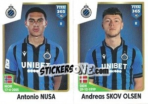 Figurina Antonio Nusa / Andreas Skov Olsen - FIFA 365: 2022-2023 - Panini