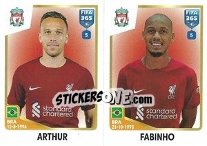 Sticker Arthur / Fabinho - FIFA 365: 2022-2023 n. 74 - Panini
