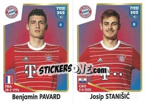 Sticker Benjamin Pavard / Josip Stanišić - FIFA 365: 2022-2023 n. 234 - Panini
