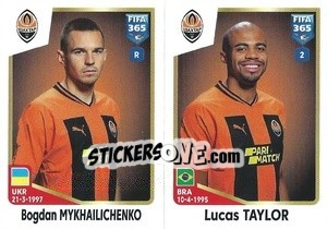 Cromo Bogdan Mykhailichenko / Lucas Taylor - FIFA 365: 2022-2023 - Panini
