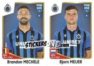 Sticker Brandon Mechele / Bjorn Meijer - FIFA 365: 2022-2023 n. 25 - Panini