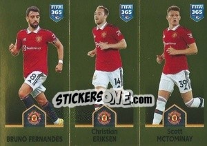 Cromo Bruno Fernandes / Christian Eriksen / Scott McTominay - FIFA 365: 2022-2023 - Panini