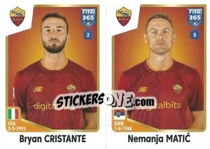 Sticker Bryan Cristante / Nemanja Matić - FIFA 365: 2022-2023 n. 350 - Panini