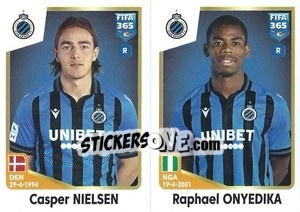 Figurina Casper Nielsen / Raphael Onyedika - FIFA 365: 2022-2023 - Panini