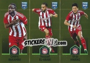 Sticker Cédric Bakambu / Youssef El-Arabi / Ui-jo Hwang - FIFA 365: 2022-2023 - Panini