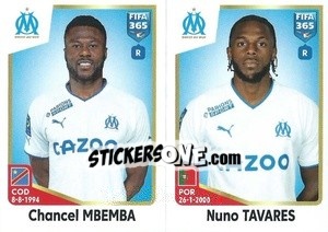 Cromo Chancel Mbemba / Nuno Tavares - FIFA 365: 2022-2023 - Panini