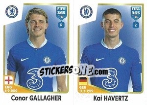 Sticker Conor Gallagher / Kai Havertz - FIFA 365: 2022-2023 - Panini