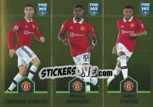Sticker Cristiano Ronaldo / Marcus Rashford / Jadon Sancho - FIFA 365: 2022-2023 n. 113 - Panini