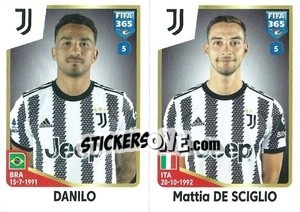 Sticker Danilo / Mattia De Sciglio - FIFA 365: 2022-2023 n. 314 - Panini