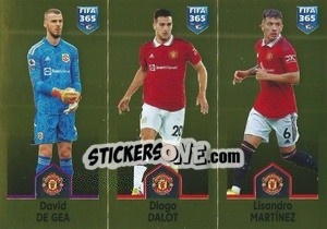 Sticker David de Gea / Diogo Dalot / Lisandro Martínez - FIFA 365: 2022-2023 - Panini