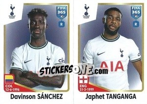 Sticker Davinson Sánchez / Japhet Tanganga - FIFA 365: 2022-2023 - Panini
