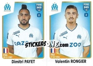 Sticker Dimitri Payet / Valentin Rongier - FIFA 365: 2022-2023 n. 208 - Panini