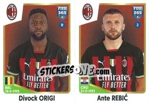 Sticker Divock Origi / Ante Rebić - FIFA 365: 2022-2023 - Panini
