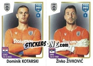 Sticker Dominik Kotarski / Živko Živković - FIFA 365: 2022-2023 - Panini