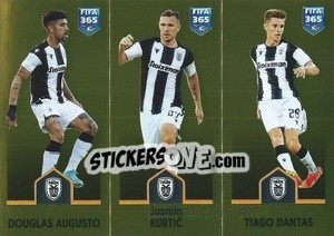 Sticker Douglas Augusto / Jasmin Kurtić / Tiago Dantas - FIFA 365: 2022-2023 - Panini