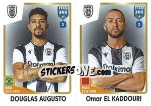 Sticker Douglas Augusto / Omar El Kaddouri - FIFA 365: 2022-2023 - Panini
