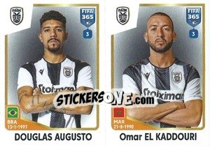 Cromo Douglas Augusto / Omar El Kaddouri - FIFA 365: 2022-2023 - Panini