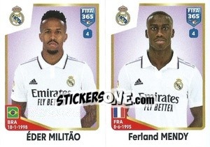 Sticker Éder Militão / Ferland Mendy - FIFA 365: 2022-2023 - Panini