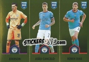 Sticker Ederson / João Cancelo / Rúben Dias - FIFA 365: 2022-2023 - Panini