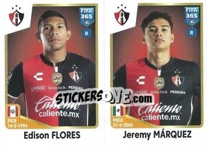 Sticker Edison Flores / Jeremy Márquez - FIFA 365: 2022-2023 n. 366 - Panini