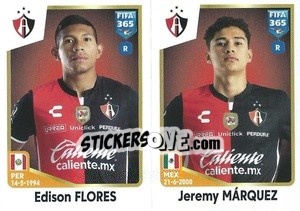 Figurina Edison Flores / Jeremy Márquez - FIFA 365: 2022-2023 - Panini