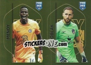 Sticker Édouard Mendy (Chelsea FC) / Jan Oblak (Atlético de Madrid) - FIFA 365: 2022-2023 n. MEN-OBL - Panini