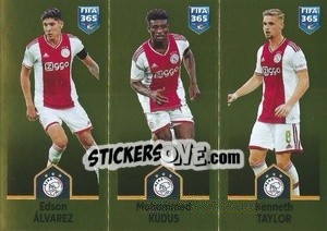 Sticker Edson Álvarez / Mohammed Kudus / Kenneth Taylor - FIFA 365: 2022-2023 n. 379 - Panini