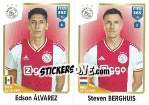 Sticker Edson Álvarez / Steven Berghuis - FIFA 365: 2022-2023 n. 381 - Panini