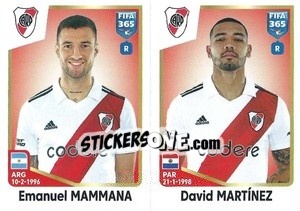 Sticker Emanuel Mammana / David Martínez - FIFA 365: 2022-2023 n. 10 - Panini