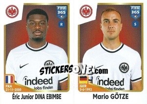 Sticker Éric Junior Dina Ebimbe / Mario Götze - FIFA 365: 2022-2023 - Panini