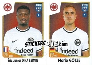 Sticker Éric Junior Dina Ebimbe / Mario Götze - FIFA 365: 2022-2023 n. 253 - Panini