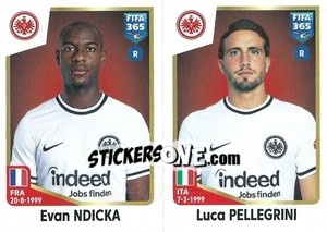 Figurina Evan Ndicka / Luca Pellegrini - FIFA 365: 2022-2023 - Panini