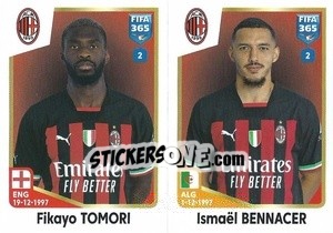 Sticker Fikayo Tomori / Ismaël Bennacer - FIFA 365: 2022-2023 n. 330 - Panini