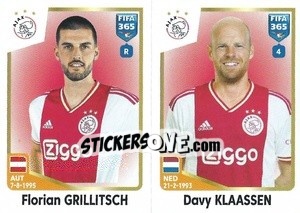 Sticker Florian Grillitsch / Davy Klaassen - FIFA 365: 2022-2023 n. 382 - Panini