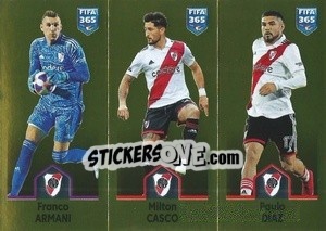 Sticker Franco Armani / Milton Casco / Paulo Díaz - FIFA 365: 2022-2023 n. 7 - Panini