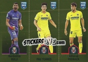Cromo Gerónimo Rulli / Pau Torres / Alfonso Pedraza - FIFA 365: 2022-2023 n. 183 - Panini