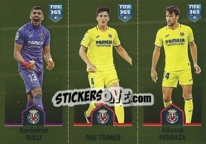 Sticker Gerónimo Rulli / Pau Torres / Alfonso Pedraza - FIFA 365: 2022-2023 - Panini