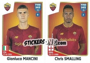 Sticker Gianluca Mancini / Chris Smalling - FIFA 365: 2022-2023 - Panini