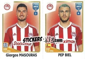 Sticker Giorgos Masouras / Pep Biel - FIFA 365: 2022-2023 n. 271 - Panini