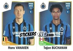 Sticker Hans Vanaken / Tajon Buchanan - FIFA 365: 2022-2023 - Panini