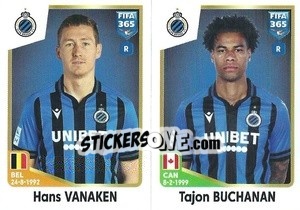 Sticker Hans Vanaken / Tajon Buchanan - FIFA 365: 2022-2023 n. 31 - Panini