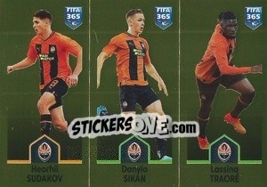 Sticker Heorhii Sudakov / Danylo Sikan / Lassina Traoré - FIFA 365: 2022-2023 n. 417 - Panini