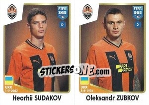 Sticker Heorhii Sudakov / Oleksandr Zubkov - FIFA 365: 2022-2023 - Panini