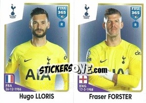 Sticker Hugo Lloris / Fraser Forster - FIFA 365: 2022-2023 n. 118 - Panini